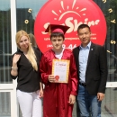 Фотографии с вручения сертификата  по китайскому языку в конце учебного года 2015-2016  